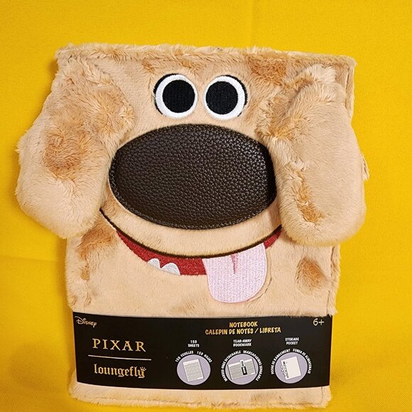 Loungefly Pixar Up Dug Up 15th Ann Plush Refillable Stationery Journal Notebook - Picture 2 of 11